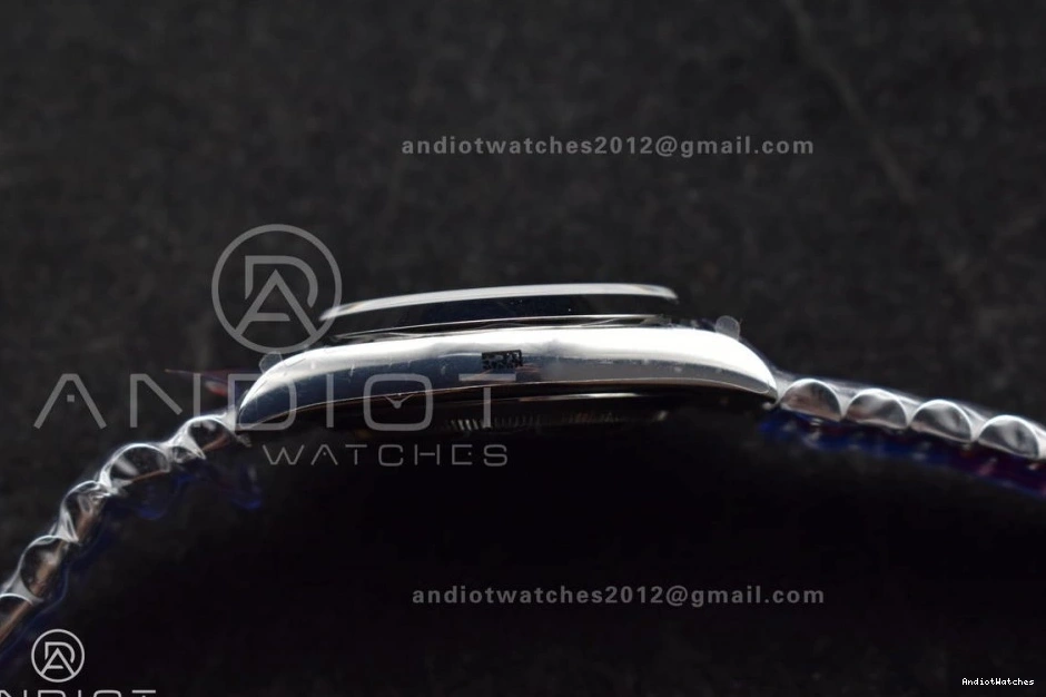 Trendsetting On 703 Weighted GMF Dial Steel 904L 40 Tungsten Blue A3255 V Markers DayDate President Bracelet Roman 1120